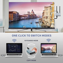 Load image into Gallery viewer, Wireless HDMI Transmitter and Receiver, Wireless HDMI Extender, Wireless HDMI Adapter Plug &amp; Play 2.4/5GHz Streaming Video/Audio from Laptop, PC to HDTV/Projector/Monitor
