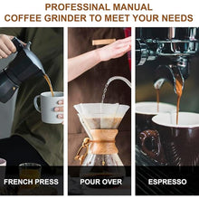 Load image into Gallery viewer, M6 Manual Coffee Grinder,Beautiful Design for Women,Smooth Grinding &amp; Labor Saving,Portable Mini Hand Coffee Grinder for Espresso Pour Over French Press at Home or Camping Travling,Red
