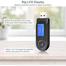 Load image into Gallery viewer, Bluetooth Receiver Transmitter, 2 in 1 Aux Bluetooth Adapter for Car, Bluetooth Car Adapter, Audio Receiver for Laptop, Radio, Headphones, Speakers, TV
