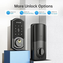 Load image into Gallery viewer, Keyless Entry Door Lock with Handle Set,Smart Locks for Front Door,Auto Lock,Digital Bluetooth Wireless Deadbolt with App,Key Fobs,Code,Keys for Home,Office,Airbnb,Black

