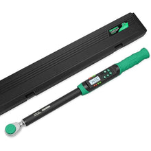 Load image into Gallery viewer, 1/2 Inch Drive Digital Torque Wrench, 7.38-147.5Ft.lb/10-200N.m, Long Electronic Torque Wrench with Preset Value, Buzzer &amp; LED Indicator, 2% Accuracy for Bike, Motorcycles, Car
