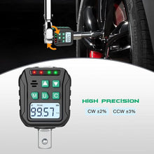 Load image into Gallery viewer, 1/2-Inch Digital Torque Adapter, 5.02-99.57 Ft.lb/6.8-135 N.m, Electronic Torque Wrench Converter with ±2% Accuracy, Preset Function, Data Storage, 3/8” &amp; 1/4” Adapter for Bike, Moto, Car
