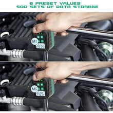 Load image into Gallery viewer, 1/2-Inch Digital Torque Adapter, 2.21-44.25 Ft.lb/3-60 N.m, Electronic Torque Wrench Converter with ±2% Accuracy, Preset Function, Data Storage, 3/8” &amp; 1/4” Adapter for Bike, Motorcycle, Car
