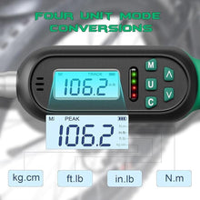 Load image into Gallery viewer, 1/4 Inch Drive Digital Torque Wrench, 5.31-106.2 In.lb/0.6-12 N.m, Small Electronic Torque Wrench with Preset Value, Buzzer &amp; LED Indicator, 2% Accuracy
