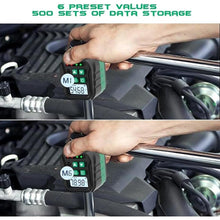 Load image into Gallery viewer, 1/2-Inch Digital Torque Adapter, 7.38-147.5 Ft.lb/10-200 N.m, Electronic Torque Wrench Converter with ±2% Accuracy, Preset Function, Data Storage, 3/8” &amp; 1/4” Adapter for Bike, Moto, Car
