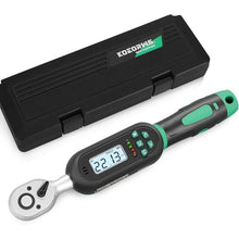 Load image into Gallery viewer, 1/4 Inch Drive Digital Torque Wrench, 1.11-22.13Ft.lb/1.5-30N.m, Small Electronic Torque Wrench with Preset Value, Buzzer &amp; LED Indicator, 2% Accuracy for Bike, Bicycle
