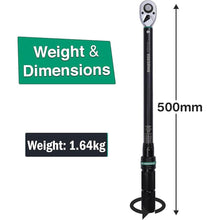 Load image into Gallery viewer, 1/2-Inch Drive Click Torque Wrench, 20-160 Ft.lb/27.1-217 Nm Dual-direction Torque Wrench with ±3% High Precision, Dual Range Scales, Quick Release Reversible Head for Motorcycle, Car

