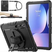 Load image into Gallery viewer, SEYMAC stock Case for Samsung Galaxy Tab S10 Ultra / S9 Ultra Tablet Case 14.6'' with Screen Protector Pencil Holder [360 Rotating Strap] &amp; Stand, for Galaxy Tab S10 Ultra/ S9 Ultra 14.6'', Black1
