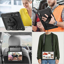 Load image into Gallery viewer, SEYMAC stock Case for Samsung Galaxy Tab S10 Ultra / S9 Ultra Tablet Case 14.6'' with Screen Protector Pencil Holder [360 Rotating Strap] &amp; Stand, for Galaxy Tab S10 Ultra/ S9 Ultra 14.6'', Black1
