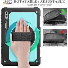 Load image into Gallery viewer, SEYMAC stock Case for Samsung Galaxy Tab S10 Ultra / S9 Ultra Tablet Case 14.6'' with Screen Protector Pencil Holder [360 Rotating Strap] &amp; Stand, for Galaxy Tab S10 Ultra/ S9 Ultra 14.6'', Skyblue1
