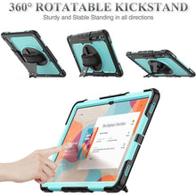 Load image into Gallery viewer, SEYMAC stock Case for Samsung Galaxy Tab S10 Ultra / S9 Ultra Tablet Case 14.6'' with Screen Protector Pencil Holder [360 Rotating Strap] &amp; Stand, for Galaxy Tab S10 Ultra/ S9 Ultra 14.6'', Skyblue1
