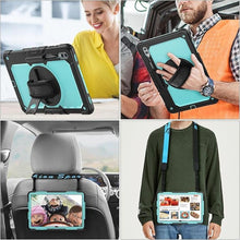 Load image into Gallery viewer, SEYMAC stock Case for Samsung Galaxy Tab S10 Ultra / S9 Ultra Tablet Case 14.6'' with Screen Protector Pencil Holder [360 Rotating Strap] &amp; Stand, for Galaxy Tab S10 Ultra/ S9 Ultra 14.6'', Skyblue1

