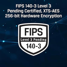 Load image into Gallery viewer, Kingston Ironkey Keypad 200 USB-C 16GB Encrypted Flash Drive | OS Independent | FIPS 140-3 Level 3 | XTS-AES 256-bit | BadUSB and Brute Force Protection | Multi-Pin Option | IKKP200C/16GB
