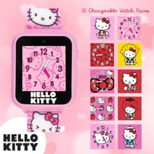 Load image into Gallery viewer, Accutime Hello Kitty Kids Smartwatch - Interactive Touchscreen with 10 Watch Faces, Camera, Games, Alarm, Step Tracker &amp; More - Fun Gift for Girls with Pink Silicone Strap - Fits Wrists 5.5&#39;&#39; to 8.0&quot;
