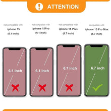 Load image into Gallery viewer, Bocasal Crossbody Wallet Case for iPhone 15 Pro Max, RFID Blocking PU Leather Zipper Handbag Purse Flip Cover, Kickstand Folio Case with Card Slots Holder Wrist Strap Lanyard 5G 6.7 Inch (Black)
