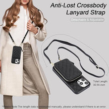 Load image into Gallery viewer, Bocasal Crossbody Wallet Case for iPhone 15 Pro Max, RFID Blocking PU Leather Zipper Handbag Purse Flip Cover, Kickstand Folio Case with Card Slots Holder Wrist Strap Lanyard 5G 6.7 Inch (Black)
