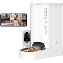 Load image into Gallery viewer, PETKIT Automatic Cat Feeder with Camera,1080P HD Video with Night Vision, Pet Feeder Dry Food Dispenser with 2-Way Audio, Food Shortage Sensor, 2.4G WiFi Smart App Control, Personal Meal Call
