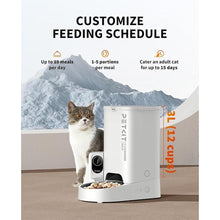 Load image into Gallery viewer, PETKIT Automatic Cat Feeder with Camera,1080P HD Video with Night Vision, Pet Feeder Dry Food Dispenser with 2-Way Audio, Food Shortage Sensor, 2.4G WiFi Smart App Control, Personal Meal Call
