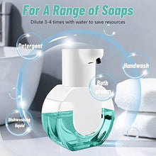 Load image into Gallery viewer, Qivine Automatic Soap Dispenser Touchless, 420ML/14Oz Auto Soap Dispenser Touchless, Wall Mounted Electric Hand Sanitizer Dispensers with Rechargeable 4 Adjustable Liquid Volume for Kitchen Bathroom
