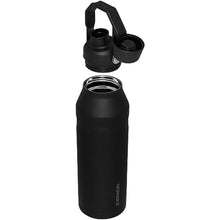 Load image into Gallery viewer, Stanley IceFlow Fast Flow Water Bottle 50 oz | Angled Spout Lid | Lightweight and Leakproof for Travel and Sports | Insulated Stainless Steel | BPA-Free | Black
