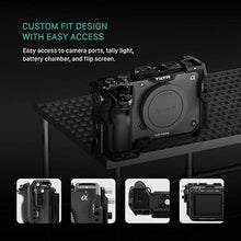 Load image into Gallery viewer, Tilta Camera Cage Pro Kit for FX3/FX30 V2 | Top Plate NATO Rail, Cold Shoe, 1/4"-20 and 3/8"-16 | Includes Cage, Top Handle, Side Handle, Baseplate | Titanium Gray
