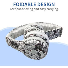 Load image into Gallery viewer, Toddler Headphones Wireless, Bluetooth Kids Headphones,5 Button Easy use for Kids, Volume Limited, Foldable with Mic for Cell Phones TV Tablet School Network Boys Girls (bs690 Pattern)
