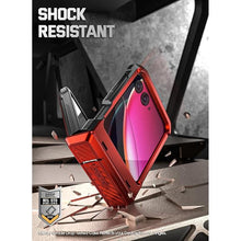 Load image into Gallery viewer, Poetic Spartan Case for Motorola Moto Razr + Plus 2023,[Kickstand][Hinge Protection][20FT Mil-Grade Drop Tested], Full-Body Rugged Shockproof Protective Cover with Kickstand, Metallic Red
