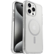 Load image into Gallery viewer, OtterBox iPhone 15 Pro MAX (Only) Symmetry Series Clear Case (Clear), Snaps to MagSafe, Ultra-Sleek, Raised Edges Protect Camera &amp; Screen

