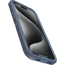 Load image into Gallery viewer, OtterBox iPhone 15 Pro MAX (Only) Defender Series XT Case - Baby Blue Jeans (Blue), Screenless, Rugged, Snaps to MagSafe, Lanyard Attachment
