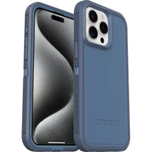 Load image into Gallery viewer, OtterBox iPhone 15 Pro MAX (Only) Defender Series XT Case - Baby Blue Jeans (Blue), Screenless, Rugged, Snaps to MagSafe, Lanyard Attachment
