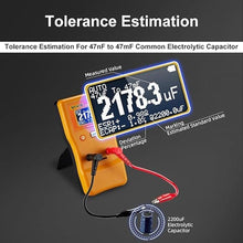 Load image into Gallery viewer, MF470 Capacitor Tester, ESR Meter Microfarad Meter Farad Super Capacitor Tester, Auto Ranging Capacitor Meter, Electrical Meter Measurement 0.01pF to 470,000,000uF
