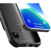 Load image into Gallery viewer, Encased Rugged Hand Strap Case Designed for iPhone 15 Pro Max Case with Belt Clip Phone Holster, Heavy Duty Military-Grade Protection [Falcon Armor]
