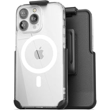 Load image into Gallery viewer, Encased Magnetic Case Designed for iPhone 15 Pro Max Case with Belt Clip Holster, Compatible with MagSafe (Clear)
