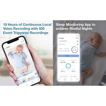 Load image into Gallery viewer, VTech V-Care VC2105 1080p FHD Over-The Crib Mount Smart Baby Monitor 5” 720p LCD Screen,Table Stand,Remote Access,Versatile Placement,Intelligence Detection, Sleep Analysis,18hrs Recording,with WiFi
