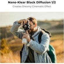 Load image into Gallery viewer, K&amp;F Concept 82mm Black Diffusion 1/2 Filter Mist Cinematic Effect Filter with 18 Multi-Layer Coatings for Video/Vlog/Portrait Photography (K-Series)
