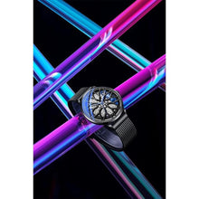 Load image into Gallery viewer, SOLLEN Car Watches for Men, Spinning Car Wheel Rim Watch, Casual Waterproof Men's Wrist Watch with Japanese Quartz &amp; Luminous Function, Gift for Adults, Car Enthusiast - 42.5mm
