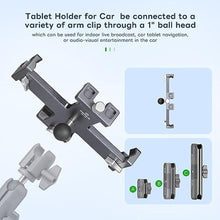 Load image into Gallery viewer, FANAUE Tablet Holder for Car with Ball Head, Lightweight Design, 360 Rotatable Ipad Mount - for Your Windshield, Dashboard, or Desk,Compatible with All 8"-12.9" Tablets (iPad Mini, iPad Pro 12.9)
