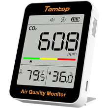 Load image into Gallery viewer, Temtop CO2 Monitor Indoor air Quality Monitor Portable CO2 Meter, CO2, Temperature, Humidity Home, Office or School
