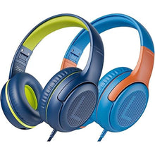 Load image into Gallery viewer, Kids Headphones Wired Toddler Headphones with Microphone, Over-Ear Headphones, 85/94dB Volume-Limiting, 3.5mm Jack, Foldable On-Ear Design - Safe &amp; Comfortable for Learning BRBO
