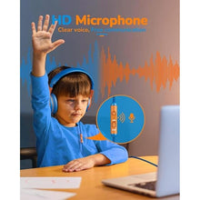 Load image into Gallery viewer, Kids Headphones Wired Toddler Headphones with Microphone, Over-Ear Headphones, 85/94dB Volume-Limiting, 3.5mm Jack, Foldable On-Ear Design - Safe &amp; Comfortable for Learning BRBO
