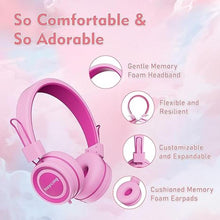Load image into Gallery viewer, HEYSONG Children&#39;s Headphones, Headphones for Kids 85 / 94dB Volume Limited Foldable 3.5mm Jack Wired Cord, Headset for Boys Girls Child Smartphones Tablet School Travel Plane
