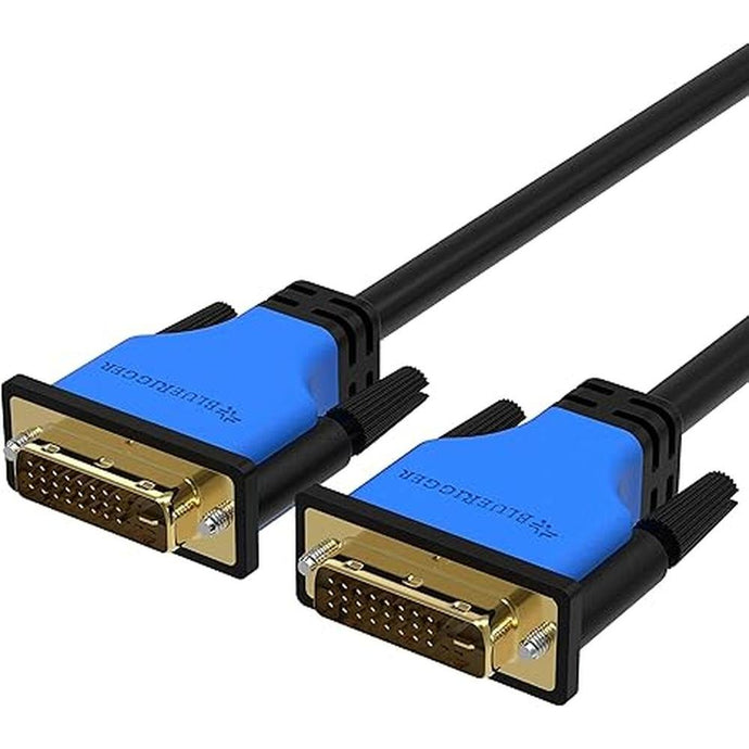 BlueRigger DVI to DVI Monitor Cable (30FT, 24+1 Dual Link, Digital Video Cable, Male to Male) - for Gaming, DVD, Laptops, HDTV and Projector