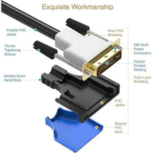 Load image into Gallery viewer, BlueRigger DVI to DVI Monitor Cable (30FT, 24+1 Dual Link, Digital Video Cable, Male to Male) - for Gaming, DVD, Laptops, HDTV and Projector
