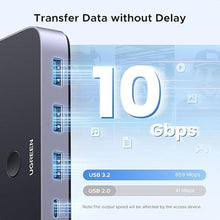 Load image into Gallery viewer, UGREEN USBC Switch - 2-Port, 4 x USB 3.2, 10Gbps Data, Supports Laptop/PC, Includes Cables &amp; Remote
