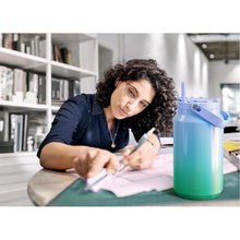 Load image into Gallery viewer, Meoky 50 oz Tumbler with Handle, Stainless Steel Vacuum Insulated Water Bottle, Keeps Cold for 36 Hours, 100% Leak Proof, BPA-free, Non-slip Base (Night?
