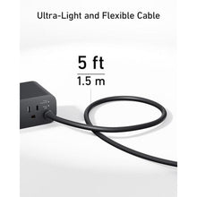 Load image into Gallery viewer, Anker Nano Charging Station(100W Max), 7-in-1 USB C Power Strip for iPhone 16/15/14 and MacBook Air/Pro, 5ft Thin Cord,3AC, 2USB A,2USB C,Power Delivery Desktop Accessory for Home&amp;Office(Black)
