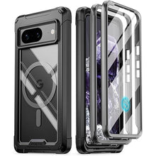 Load image into Gallery viewer, Poetic Guardian MagPro Case Compatible with Pixel 8 5G 6.2 inch, [Compatible with MagSafe], Full Body Hybrid Shockproof Bumper Cover Case with Built-in Screen Protector, Black/Clear
