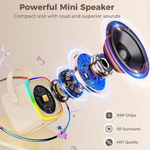 Load image into Gallery viewer, Mini Karaoke Machine for Kids: Portable Karaoke Machine with 2 Wireless Microphones &amp; LED Lights for Home Party, Kids Music Toys Christmas Brithday Gifts for Girls Boys Teen
