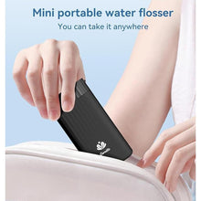 Load image into Gallery viewer, Portable Water Flosser for Teeth,Travel Water Flosser Picks,Mini Cordless Oral Irrigator Rechargeable Power Dental with Telescopic Water Tank, IPX7 Wateroproof for Brace &amp; Sensitive Teeth Care,Black
