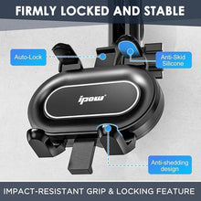 Load image into Gallery viewer, IPOW Large Rearview Mirror Phone Holder for Car 360°Rotatable and Retractable, 2024 Upgraded Four Corners Fixed Anti-Shake Multifunctional Design for All Phones and All Car Rearview Mirror with Button
